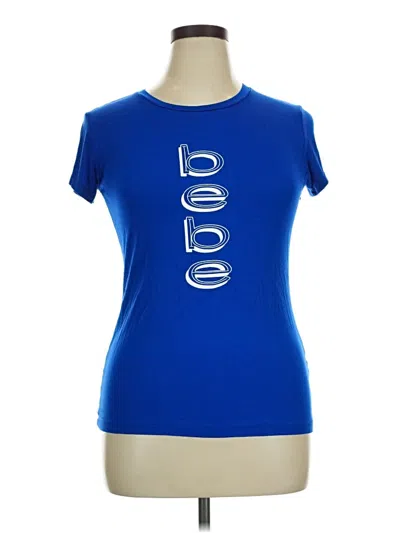 Pre-owned Bebe Active T-shirt In Blue