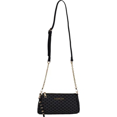 Bebe Adela Monogram Crossbody Bag In Black