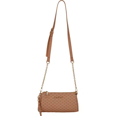 Bebe Adela Monogram Crossbody Bag In Brown