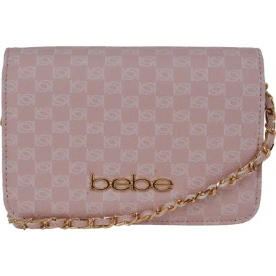 Bebe Adela Monogram Crossbody Bag In Pink