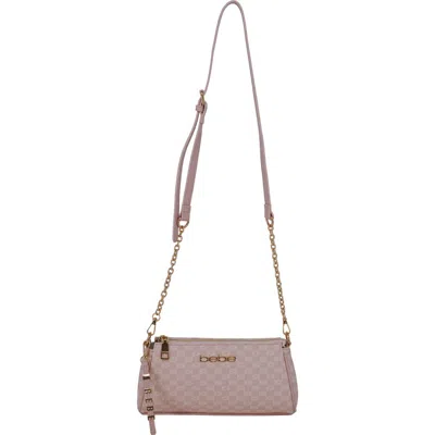 Bebe Adela Monogram Crossbody Bag In Pink
