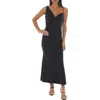 Bebe Airflow Cowl Neck Maxi Dress In Black
