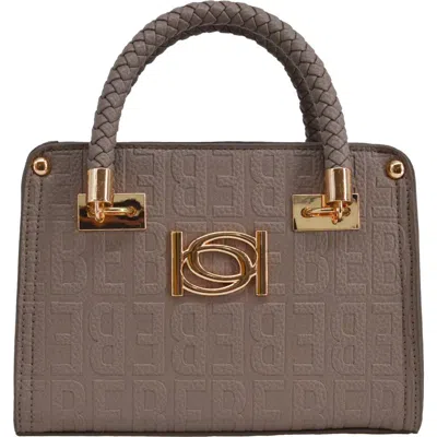 Bebe Alexandria Top Handle Satchel In Brown