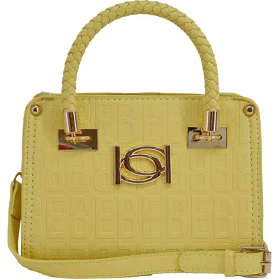 Bebe Alexandria Top Handle Satchel In Brown