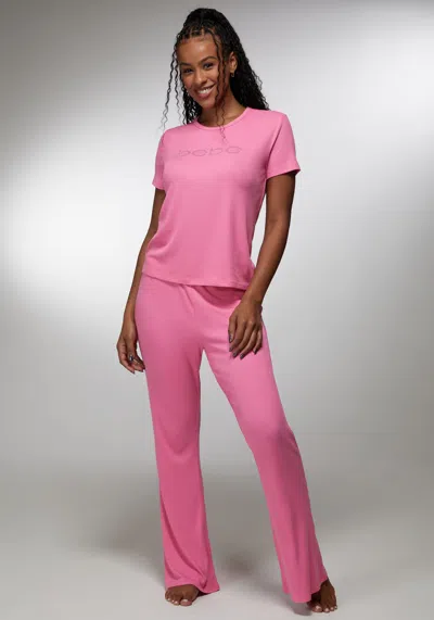 Bebe Amora Lounge Set In Aurora Pink