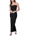Bebe Bandage Strapless Maxi Dress In Black