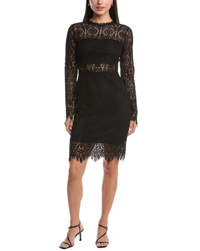 Bebe Bandeau Lace Dress In Black