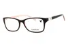 Bebe Ladies Black Rectangular Eyeglass Frames Bb5133 In Orange