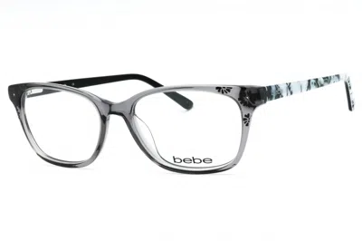 Bebe Bb5163 Rectangular Acetate Eyeglasses In Gray