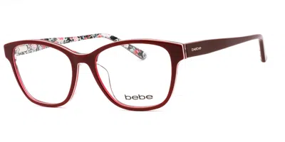 Bebe Bb5184 Women's Glasses, Red, Size 53
