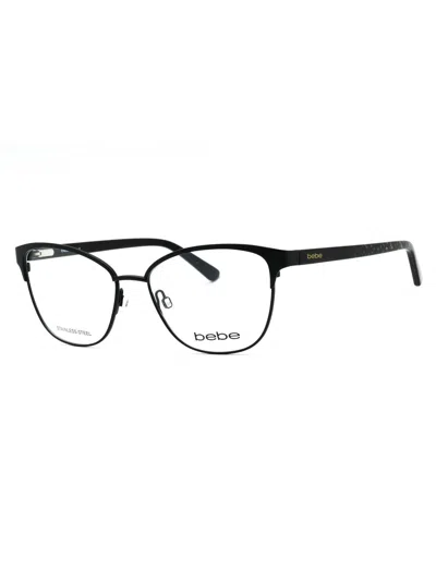 Bebe Bb5202 Eyeglasses In Jet/clear Demo Lens