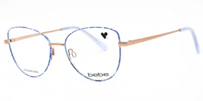 Bebe Bb5207 422 Occhiali Da Vista Blu Per Donna (solo Montatura)