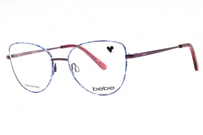 Bebe Bb5207 501 Plum Floral In Silver