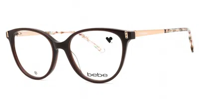 Bebe Bb5215 232 Women's Glasses Brown Size 52 - Free Lenses - Blue Light Block Available In Mink Brown