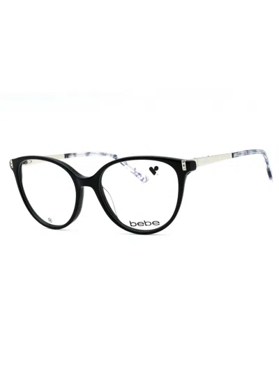 Bebe Bb5215 Eyeglasses In Jet/clear Demo Lens