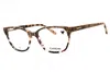 Bebe Lace-print Rectangle-frame Glasses In Brown