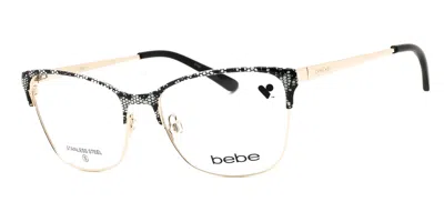 Bebe Bb5221 001 Occhiali Da Vista Neri Per Donna (solo Montatura)