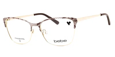 Bebe Bb5221 200 Occhiali Da Vista Marroni Per Donna (solo Montatura)