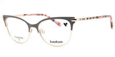 Bebe Bb5224 020 Occhiali Da Vista Grigi Per Donna (solo Montatura)