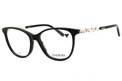 Bebe Bb5229 Acetate Cat-eye Eyeglasses In Black