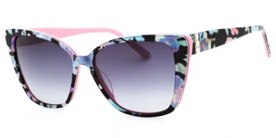 Bebe Bb7238 001 Women's Sunglasses Blue Size 55