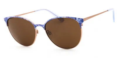 Bebe Bb7244 770 Women's Sunglasses Gold Size 57 In Blue