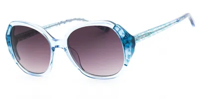 Bebe Bb7245 422 Women's Sunglasses Blue Size 54