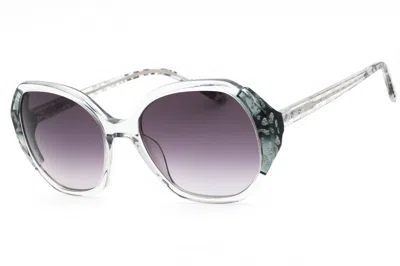 Bebe Bb7245 Animal Print Sunglasses In Gray