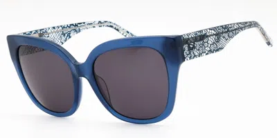 Bebe Bb7248 420 Women's Sunglasses Blue Size 56