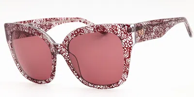 Bebe Bb7248 612 Women's Sunglasses Red Size 56 In Pink