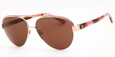 Bebe Bb7252 770 Women's Sunglasses Gold Size 57 In Brown