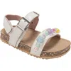 Bebe Beaded Daisy Sandal In Multi