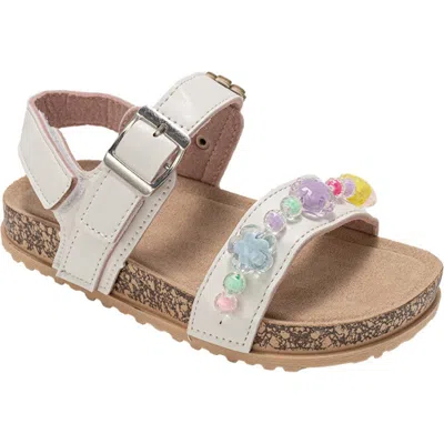 Bebe Beaded Daisy Sandal In Multi