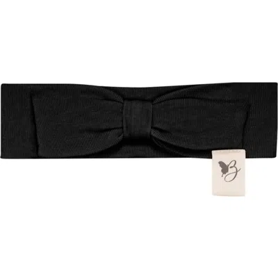 Bebe Bella Baby Bow Tie Headband In Black