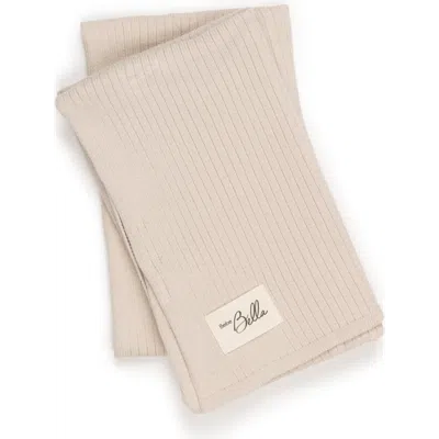Bebe Bella Bella Rib Knit Blanket In Brown