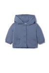 Bebe Bella Babies'  Boy Front Button Pocket Puff Jacket In Blue