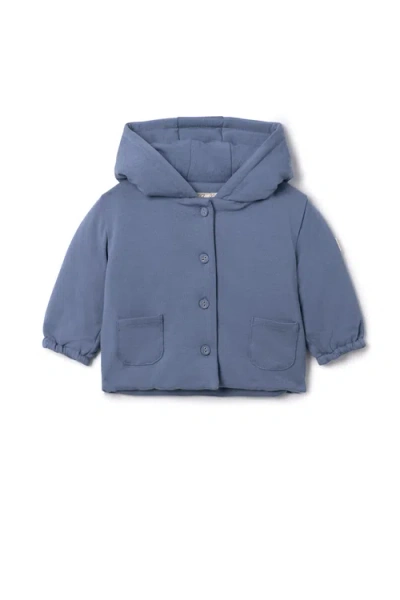 Bebe Bella Babies'  Boy Front Button Pocket Puff Jacket In Blue