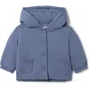 Bebe Bella Babies'  Boy Front Button Pocket Puff Jacket In Blue