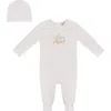 Bebe Bella Babies'  Carousel Print Romper With Hat In Neutral