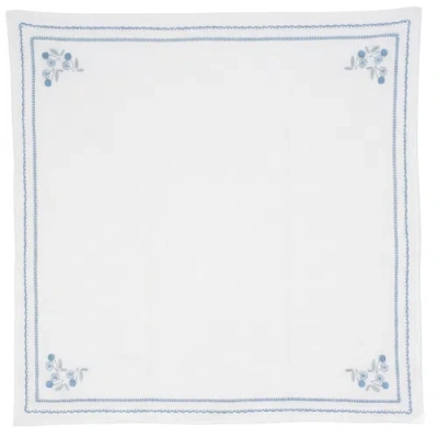 Bebe Bella Cherry Embroidered Blanket In Multi