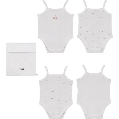 BEBE BELLA BEBE BELLA CHERRY PRINT ROMPER SET