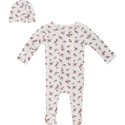 Bebe Bella Kids'  Floral Delight Romper With Hat Set In Multi