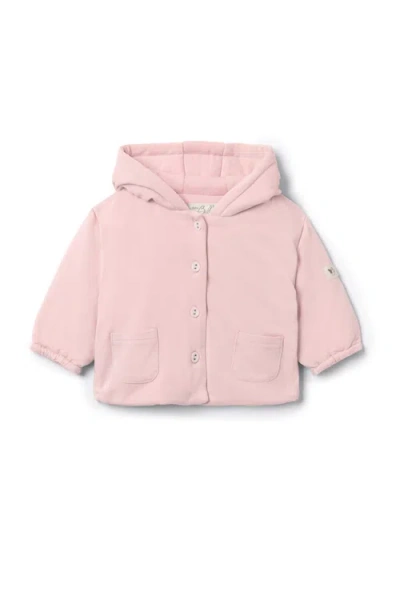 Bebe Bella Babies'  Girl Front Button Pocket Puff Jacket In Pink