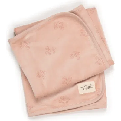Bebe Bella Girl Rattle Print Velour Blanket In Pink