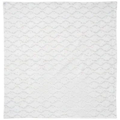 Bebe Bella Girl Vine Cotton Spandex Blanket In White