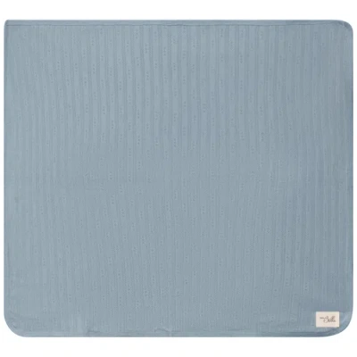 Bebe Bella Pointelle Ribbed Blanket In Blue
