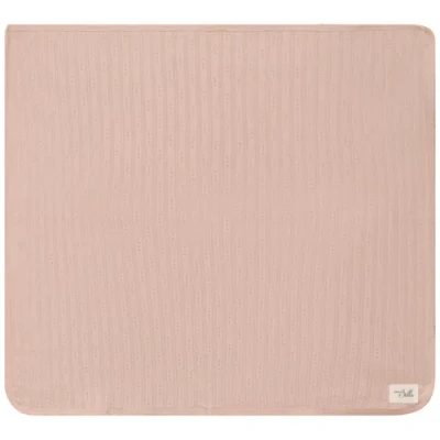 Bebe Bella Pointelle Ribbed Blanket In Orange