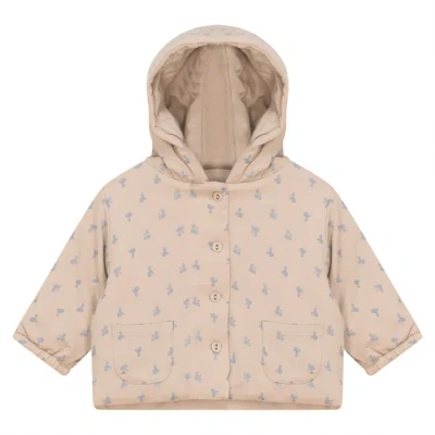 Bebe Bella Kids'  Radish Print Modal Jersey Jacket In Brown