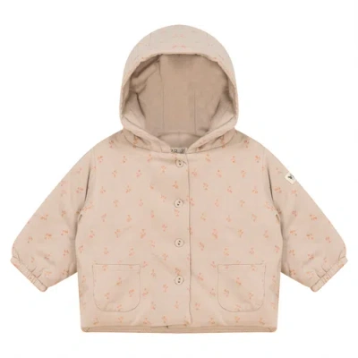 Bebe Bella Kids'  Radish Print Modal Jersey Jacket In Neutral