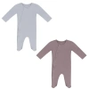 Bebe Bella Kids'  Ribbed Button Up Assorted Romper Set In Blue